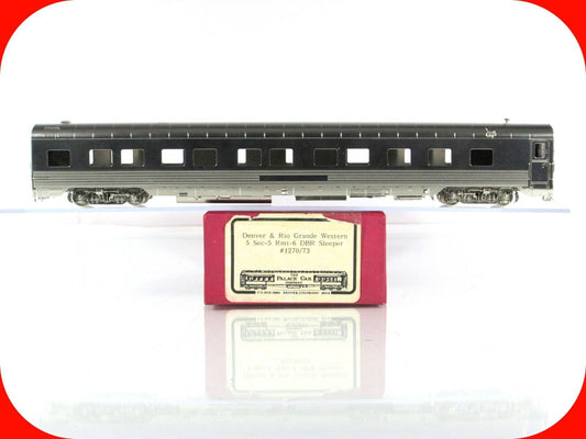 HO Scale BRASS ***DENVER RIO GRANDE W*** Sleeper #1270-1273 - Palace Car Company