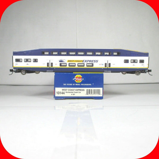 N Scale BOMBARDIER West Coast Express Commuter Coach Car #301 ---  Athearn 10144