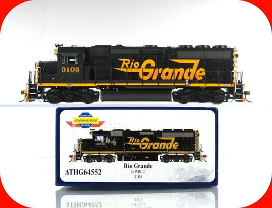 HO Scale ***DENVER & RIO GRANDE*** GP40-2 #3105 --- Athearn ATHG64552, DCC Ready