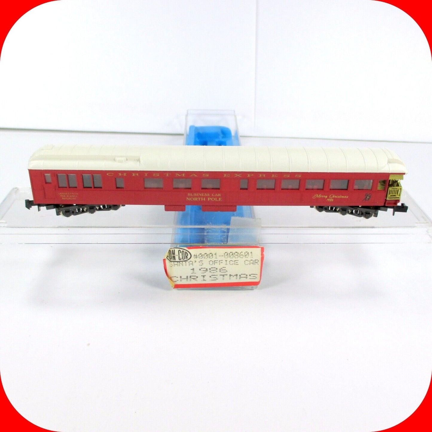 N Scale **CHRISTMAS EXPRESS 1986** Santa's Office Business Car -- Con-Cor 008601