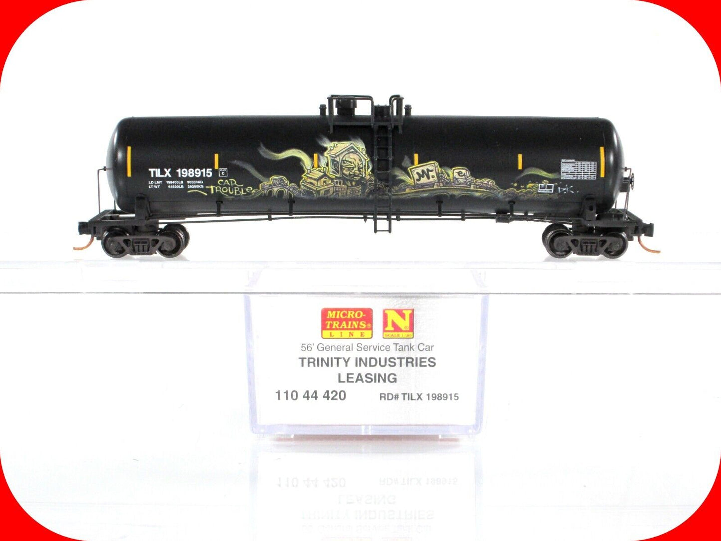 N Scale **TRINITY LEASING** Weathered & Graffiti Tank Car -Micro Trains 11044420