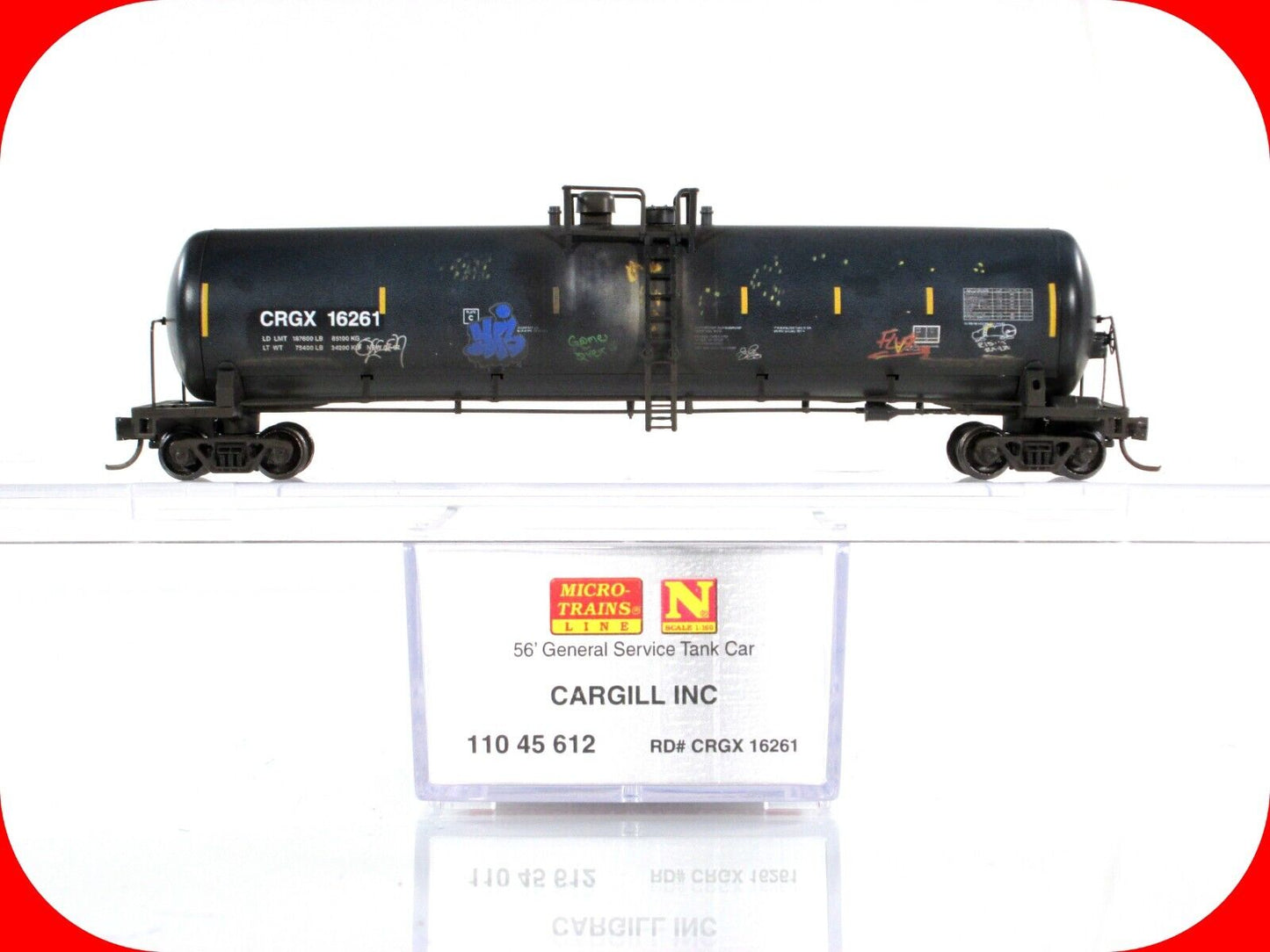 N Scale **CARGILL** Weathered & Graffiti Tank Car - Micro Trains 11045612