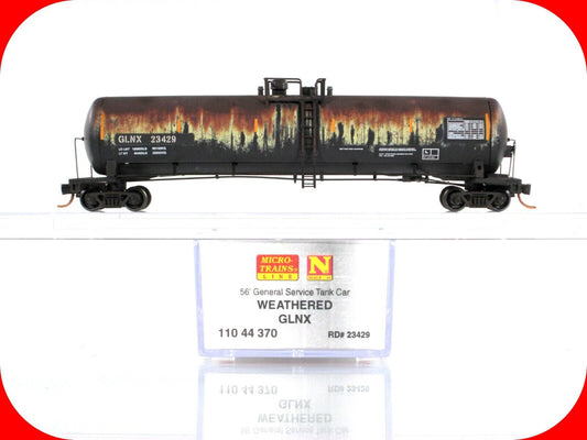N Scale **GLNX** Weathered 56' Tank Car - Micro Trains 11044370