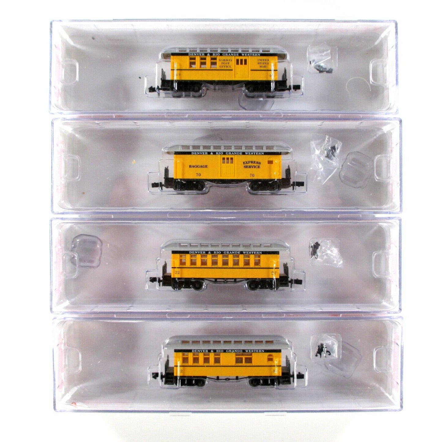 N Scale ***DENVER RIO GRANDE WESTERN SILVERTON*** Overton Set - Roundhouse 89444