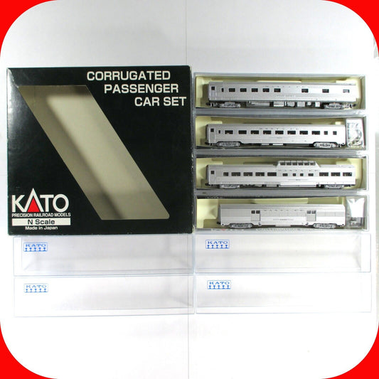 N Scale **SANTA FE** Lightweight Corrugated Passenger 4-Car Set B -Kato 106-1603