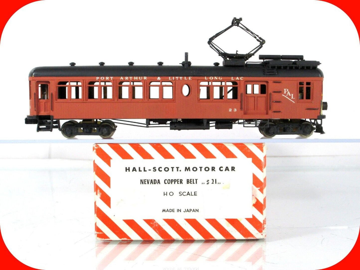 HO Scale BRASS ***Hall-Scott Motor Car*** Port Arthur Interurban Coach - MEW