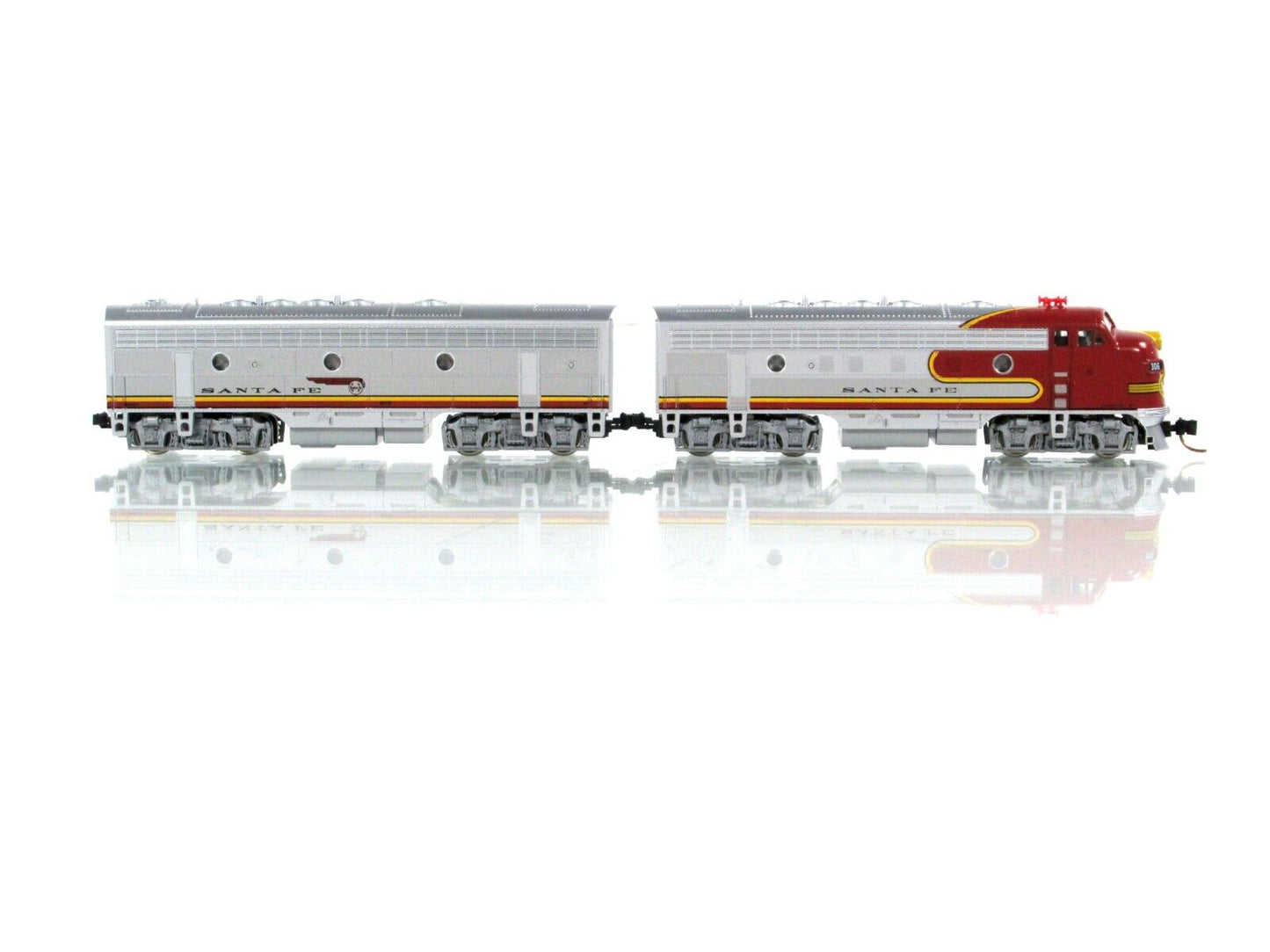 N Scale ***SANTA FE*** F7 Warbonnet AB Locomotive Set, ATSF 306 -- Kato 176-0405