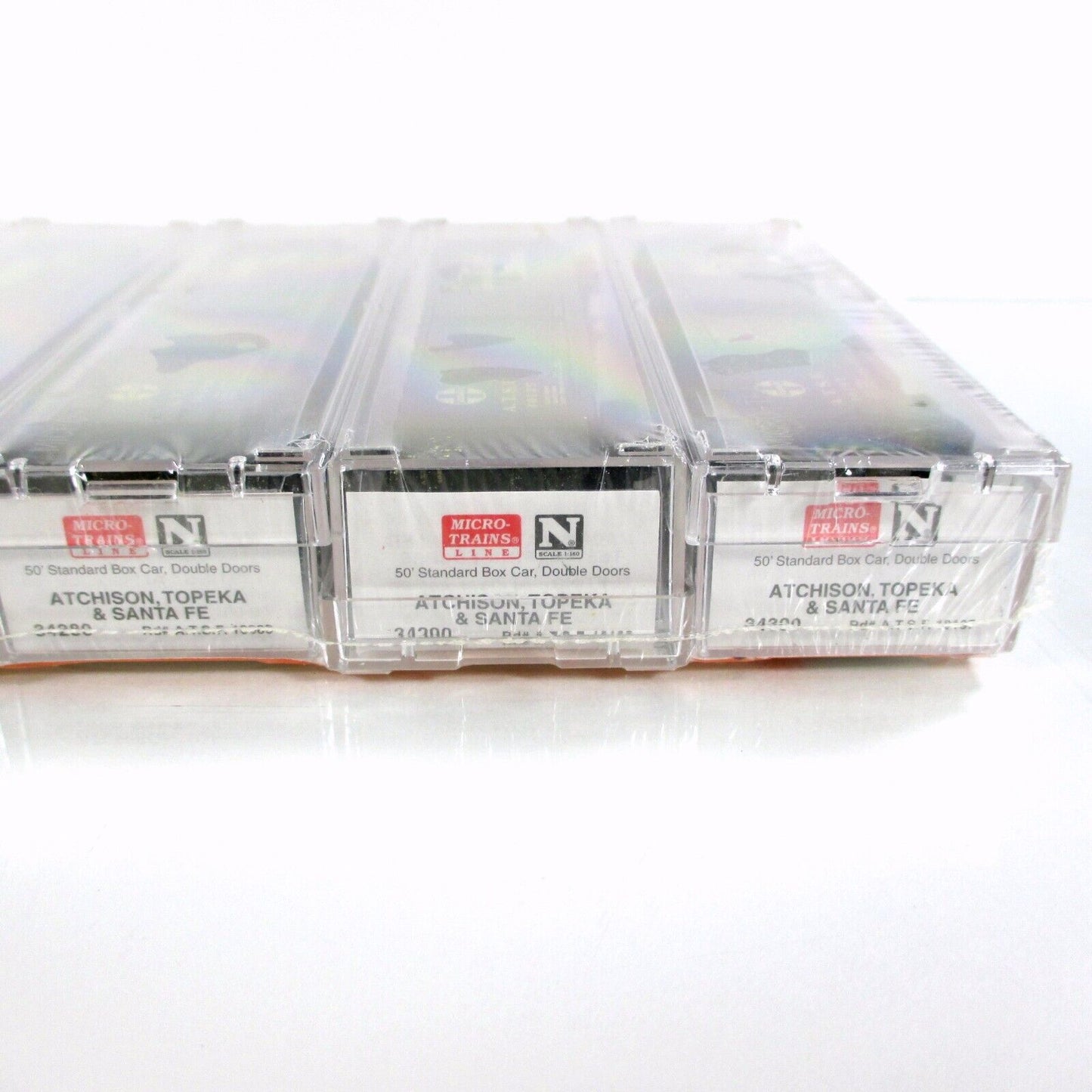 N Scale ***SANTA FE*** Map & Slogan Series 50' Box Car Set -- Micro Trains 34262