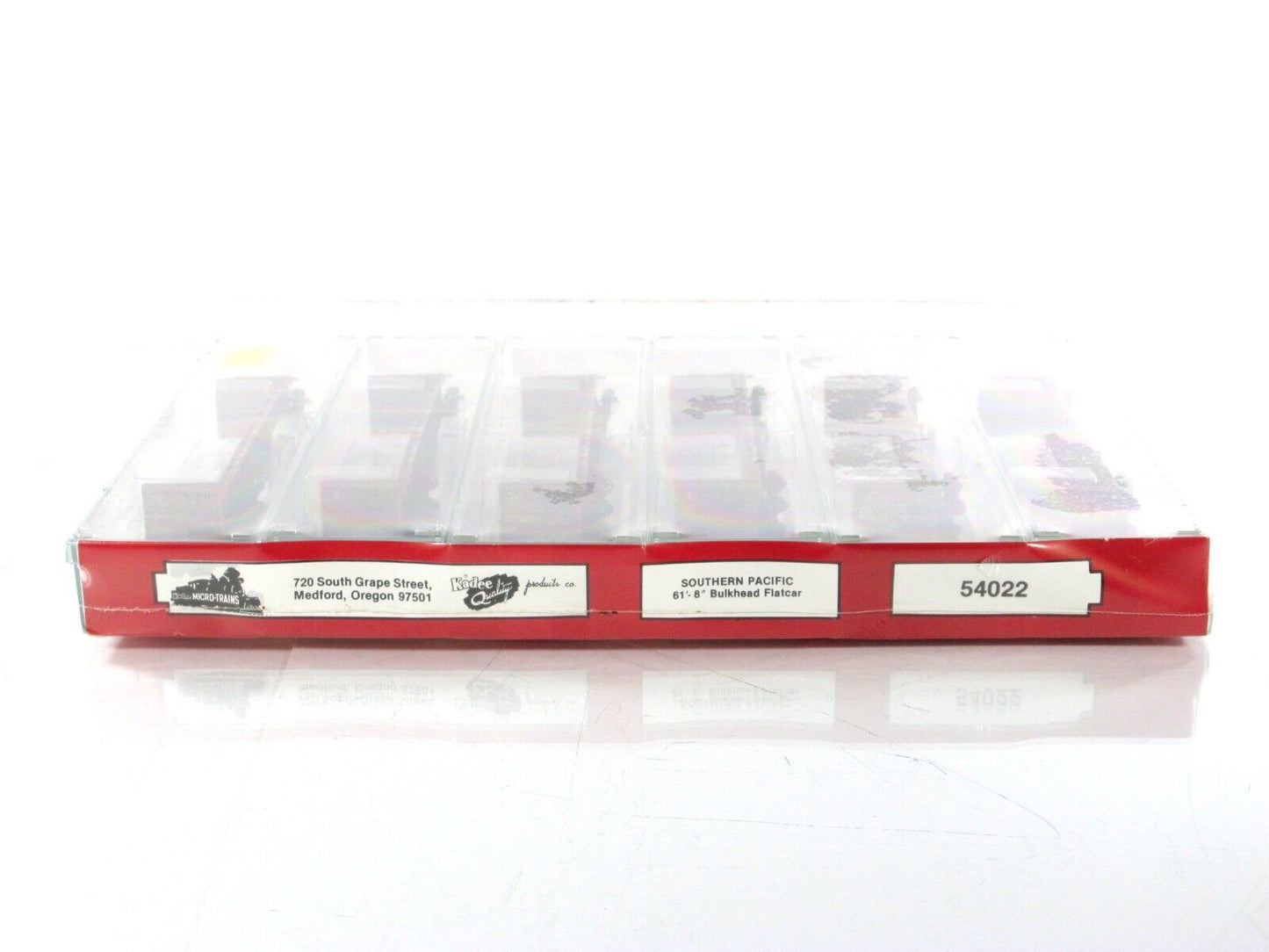 N Scale **SOUTHERN PACIFIC** Bulkhead Flat 6-Car Set -- Kadee Micro Trains 54022