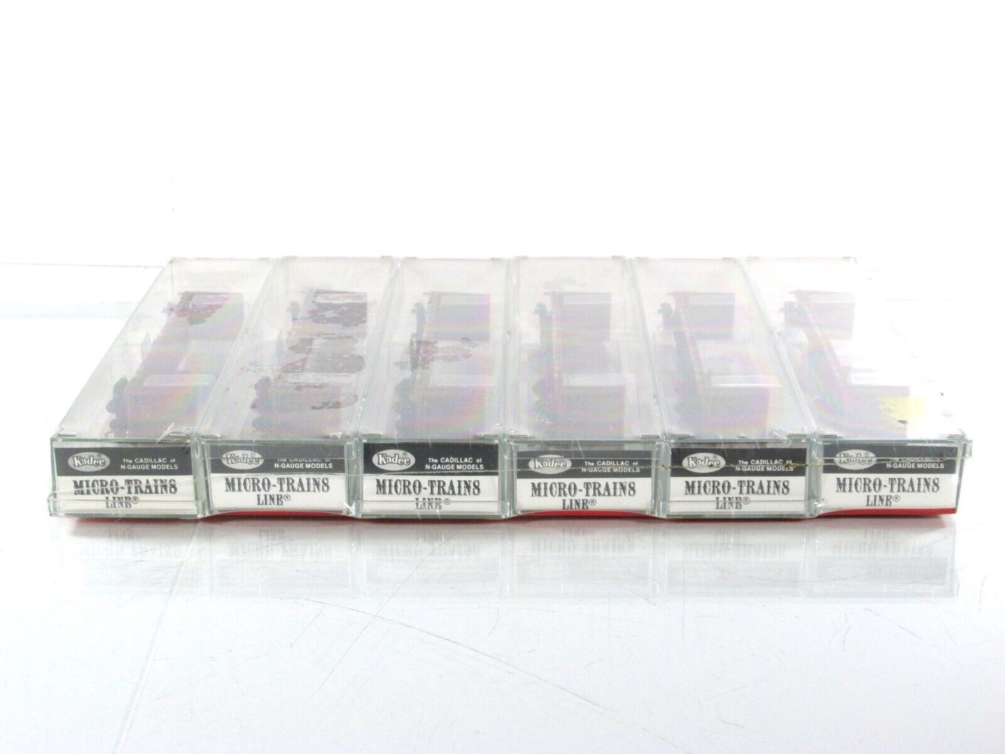 N Scale **SOUTHERN PACIFIC** Bulkhead Flat 6-Car Set -- Kadee Micro Trains 54022