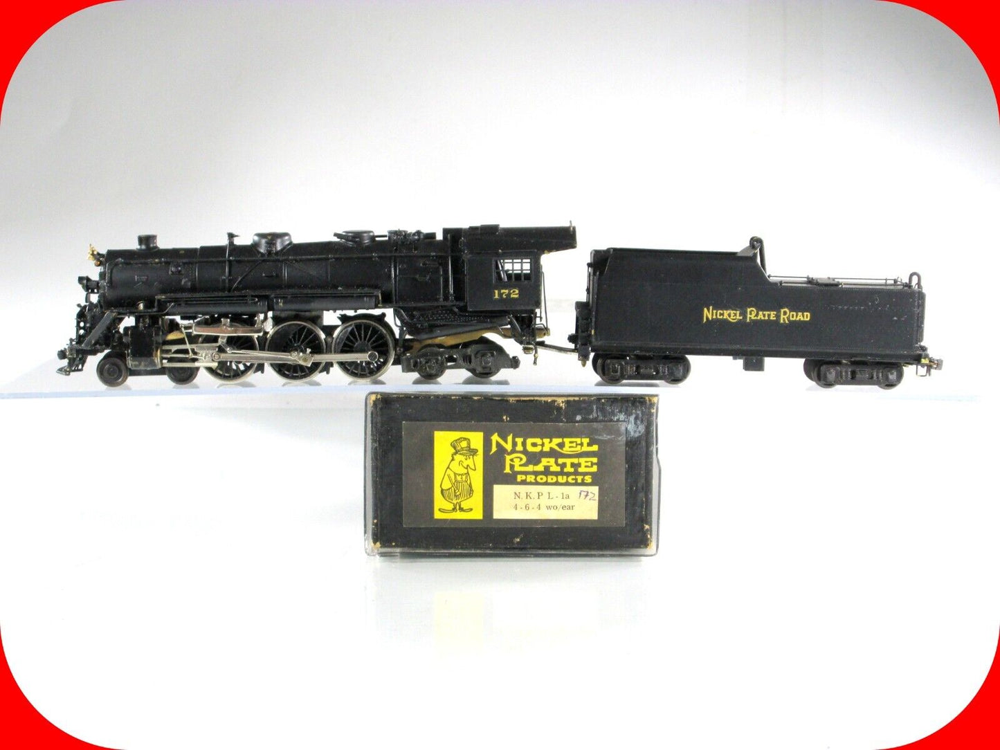 HO Scale BRASS **NICKEL PLATE ROAD**  L-1a  4-6-4 Locomotive NKP 172 -Needs Work