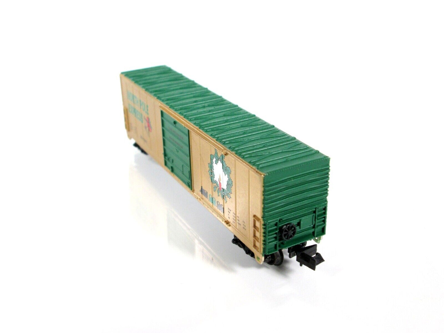 N Scale ***NORTH POLE EXPRESS*** Christmas 50' Box Car, BEV 1996 - Bev-Bel 10058