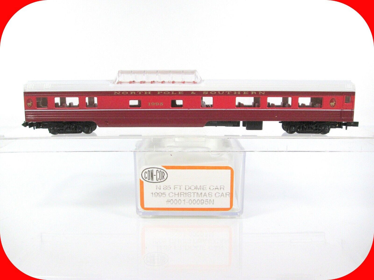 N Scale Christmas 1995 North Pole & Southern Dome Passenger Car   Con-Cor 00095N
