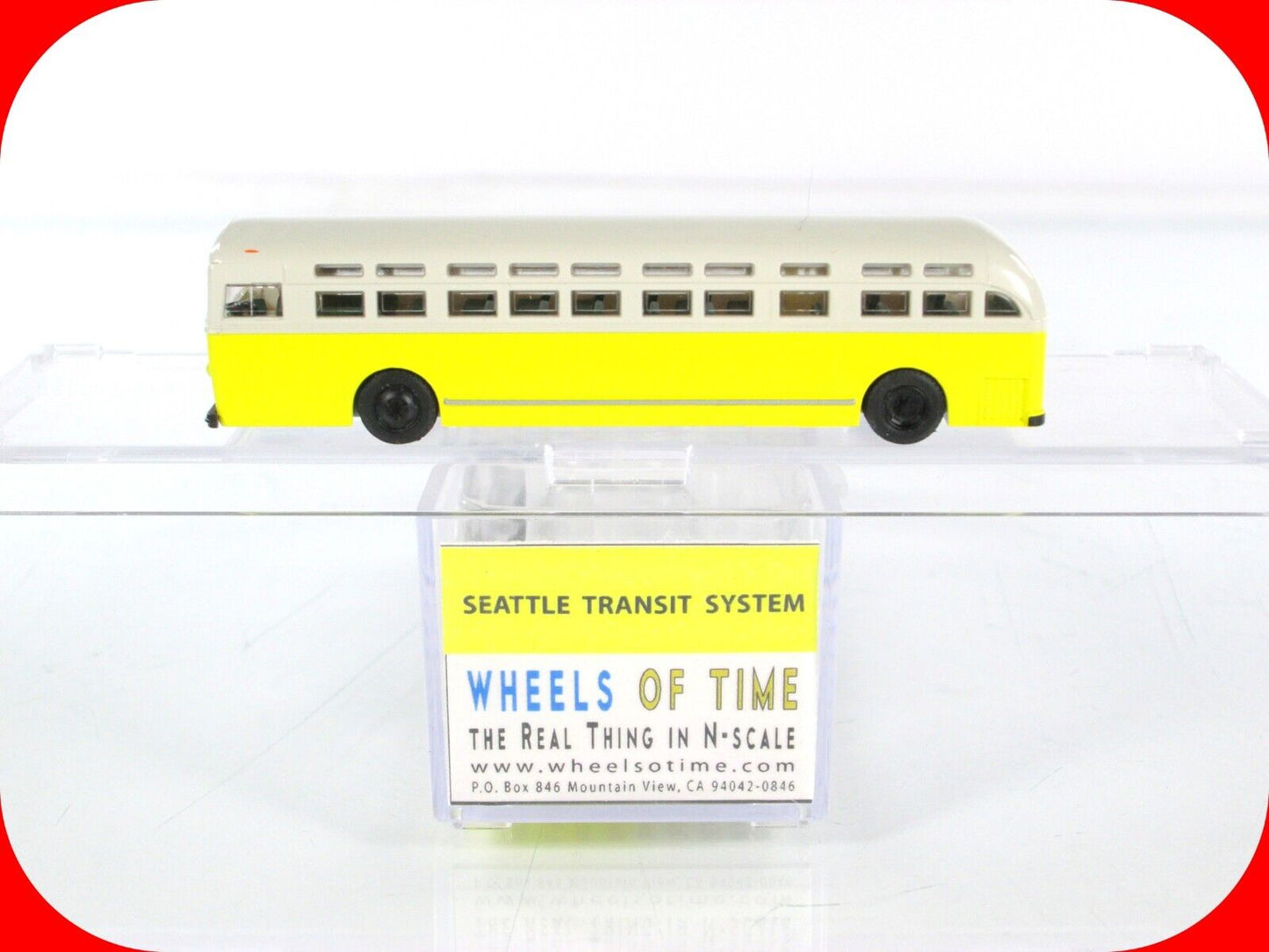 N Scale ***SEATTLE TRANSIT SYSTEM*** Motor Coach #1200 - WHEELS of TIME 90181