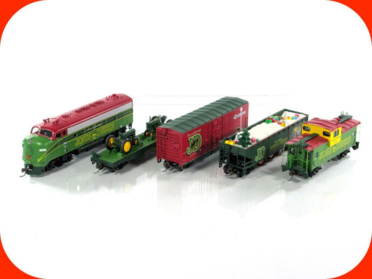 HO Scale ***JOHN DEERE*** Christmas Set - Athearn ***VERY RARE***