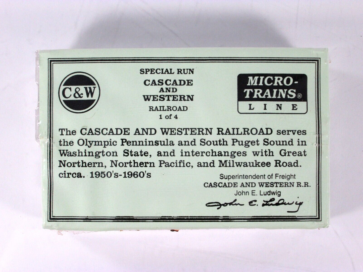 N Scale ***CASCADE & WESTERN*** Box Car Set #20451, 20548 - Micro Trains Special