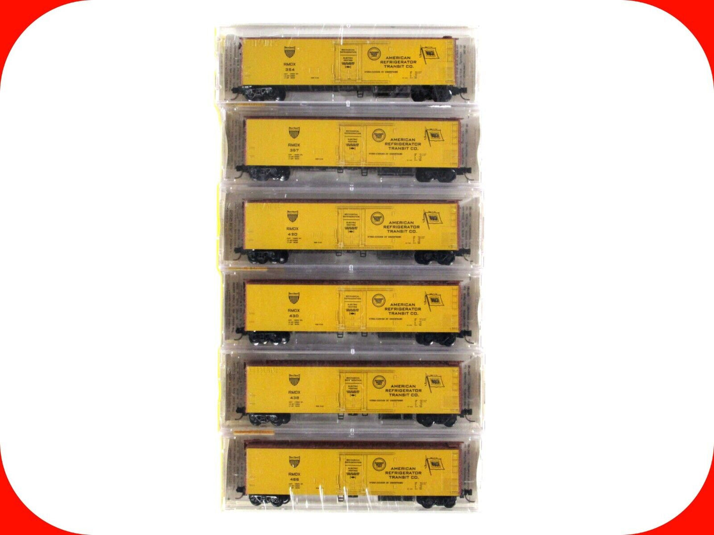 N Scale **AMERICAN REFRIGERATOR TRANSPORT** 6-Pack #2 - Micro Trains 69052 *RARE