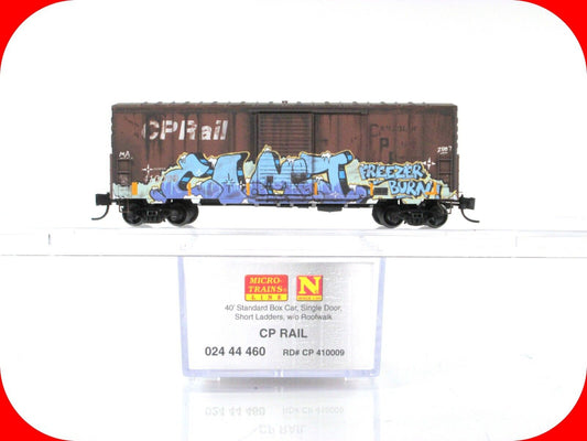 N Scale **CP RAIL** Weathered & Graffiti Box Car #410009 - Micro Trains 02444460
