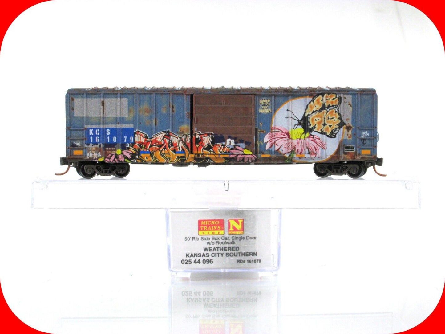 N Scale **KCS** Weathered & Graffiti 50' Box Car #161079 - Micro Trains 02544096