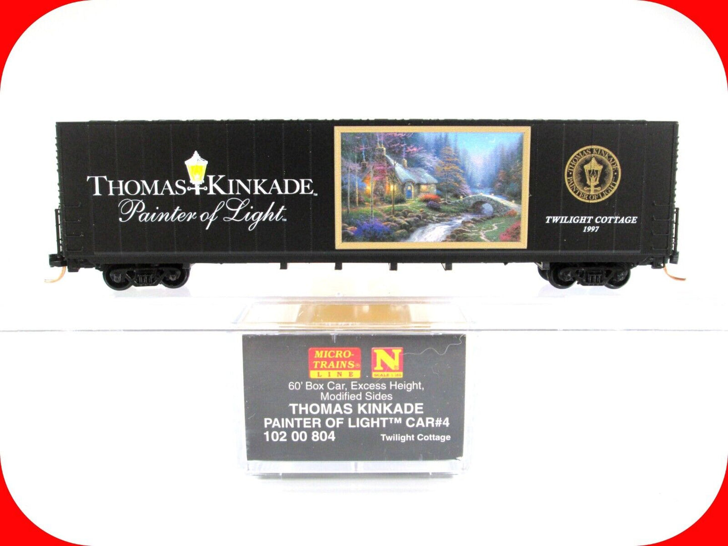 N Scale THOMAS KINKADE *Twilight Cottage* 60' Box Car 4 -- Micro Trains 10200804