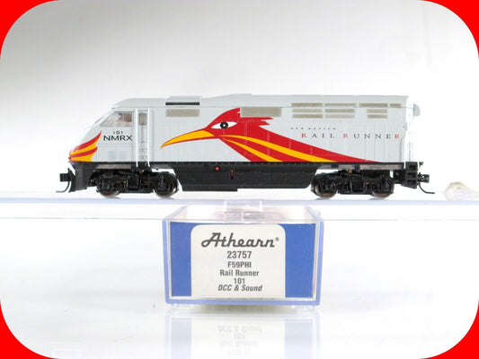 N Scale NEW MEXICO F59PHI Locomotive NMRX 101 - Athearn 23757, DCC Tsunami Sound