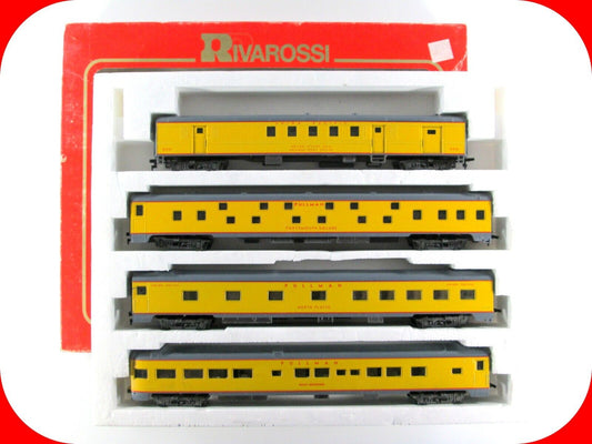 HO Scale UNION PACIFIC 1930s  *EXCURSION* Passenger 4-Car Set B - Rivarossi 6963