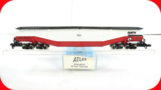 N Scale General American Tx Jumbo Whale Belly 94 Tank Car GATX #96500 Atlas 3114