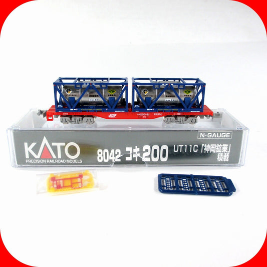 N Scale Japan JNR Tank Containers on Flat Car JRF 200-61 - Kato 8042, 200 **RARE