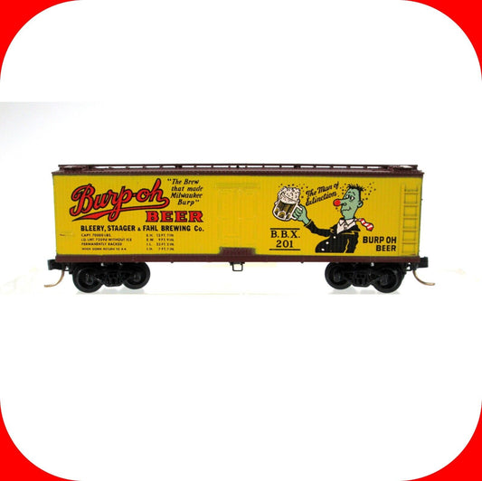 N Scale BURP-OH BEER 40' Wood Ice Reefer  - BBX 4115 -  Kadee Micro Trains 47100