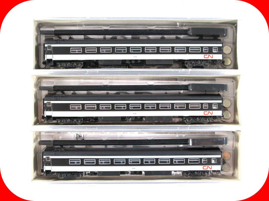 N Scale CANADIAN NATIONAL Dayniter Passenger Coach Car 3-Pack Set -Rapido TRAINS