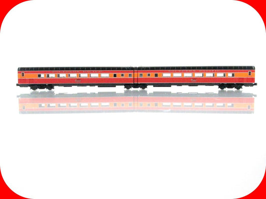 N Scale SOUTHERN PAC. MORNING DAYLIGHT Articulated Car #2465,2466 -Kato 106-6305
