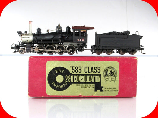 HO Scale BRASS Denver & Rio Grande *583 Class* 2-8-0 Consolidation - KEY IMPORTS