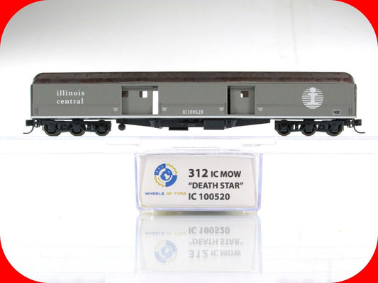 N Scale ILLINOIS CENTRAL **DEATH STAR** MOW Baggage #100520 - WHEELS of TIME 312