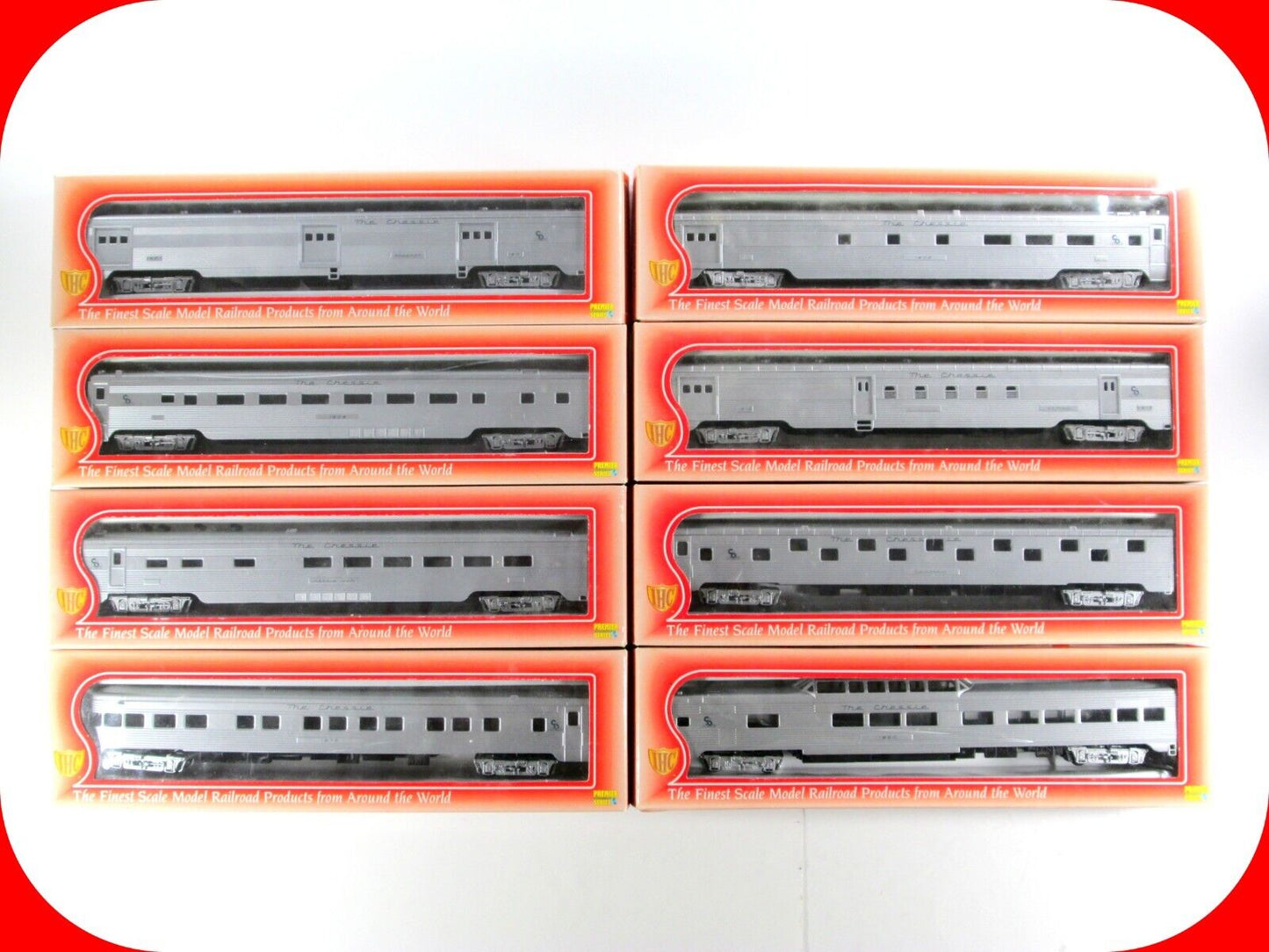 HO Scale **The CHESSIE** / C&O Lightweight Passenger Car 8-Pack Set -- IHC 47318