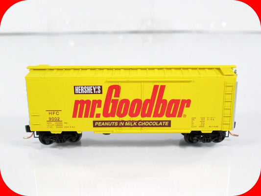N Scale Hershey's MR GOODBAR Candy Bar 40' Box Car, HFC 9002, Micro Trains 21310