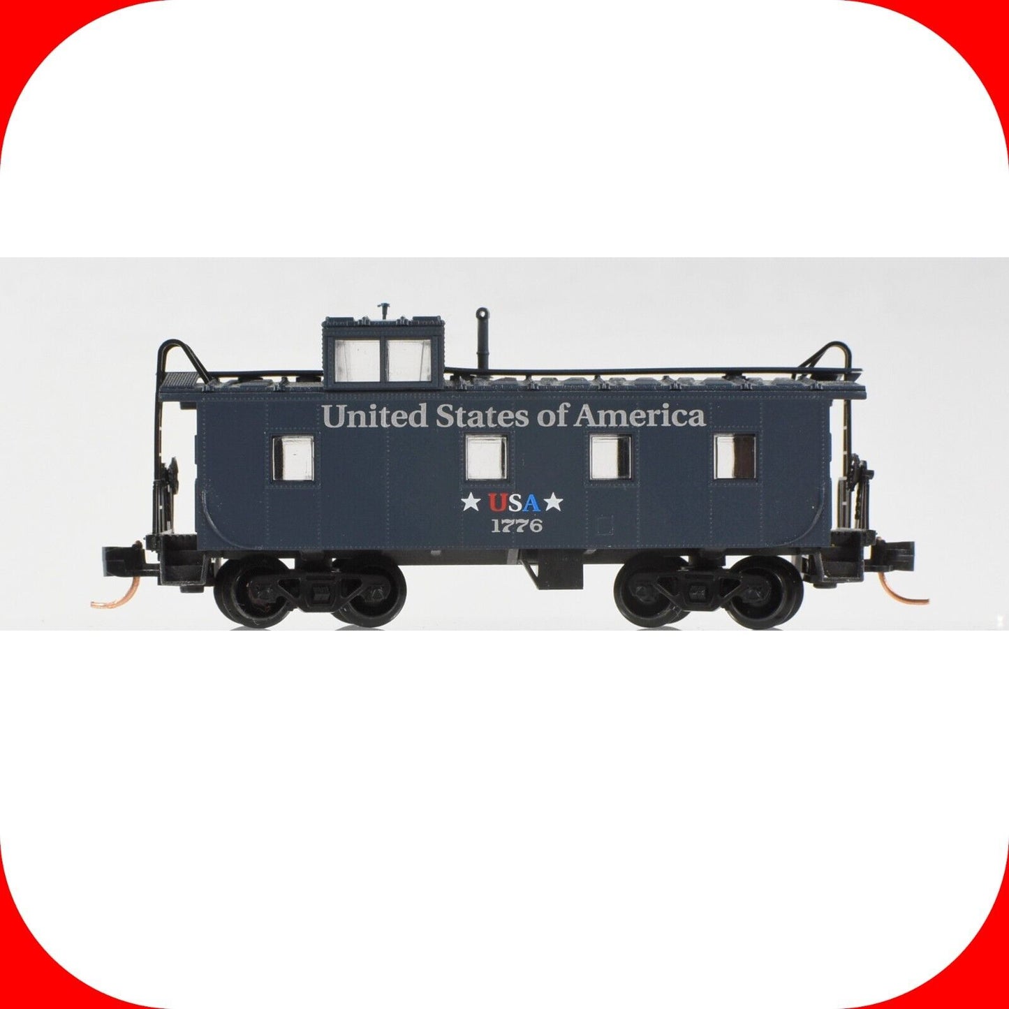 N Scale July 4th, 1776-1976 America Bicentennial Caboose - Micro Trains 10000240