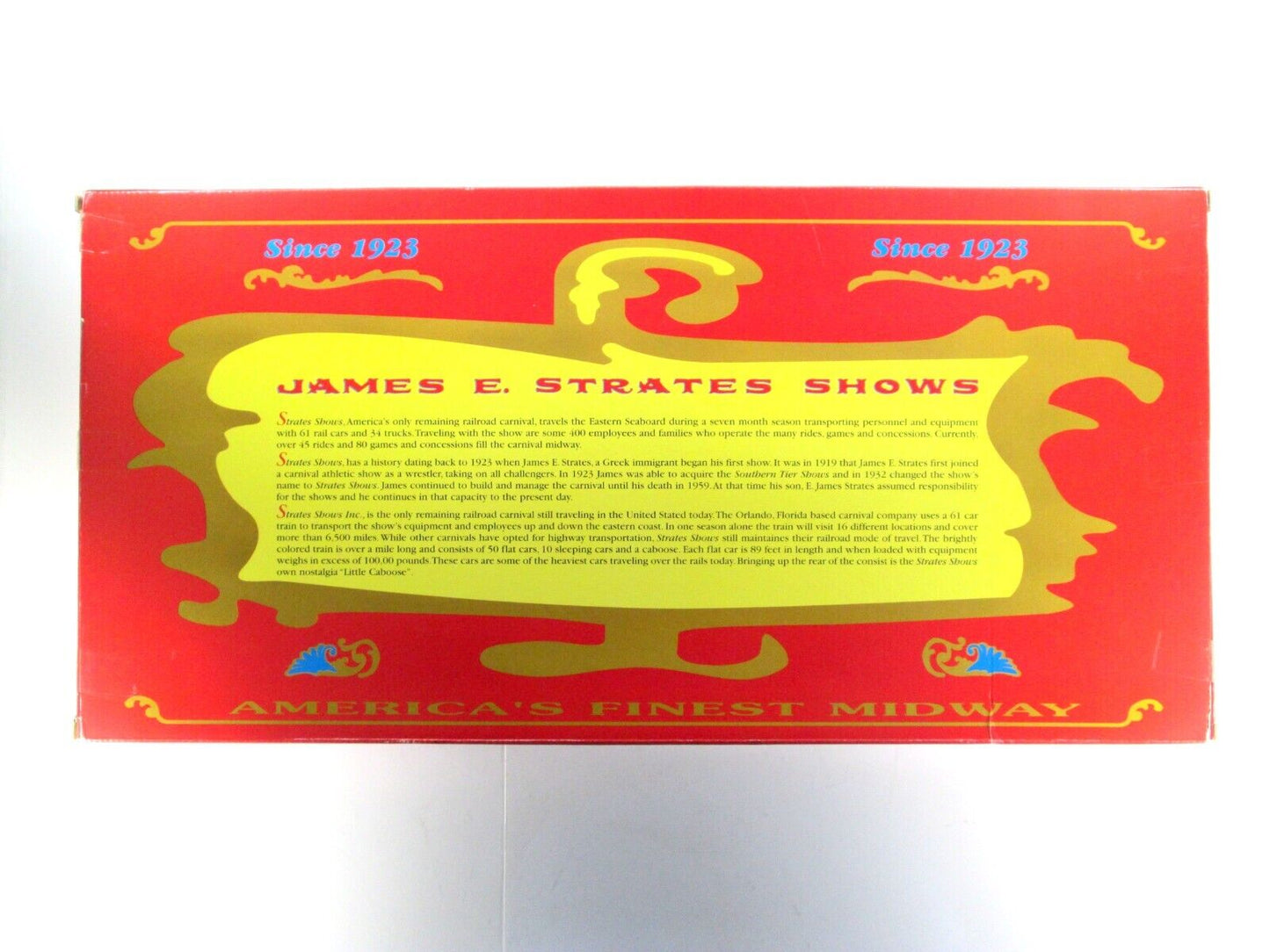 HO Scale ***JAMES E. STRATES*** Carnival Shows, Locomotive & Passenger Set - IHC