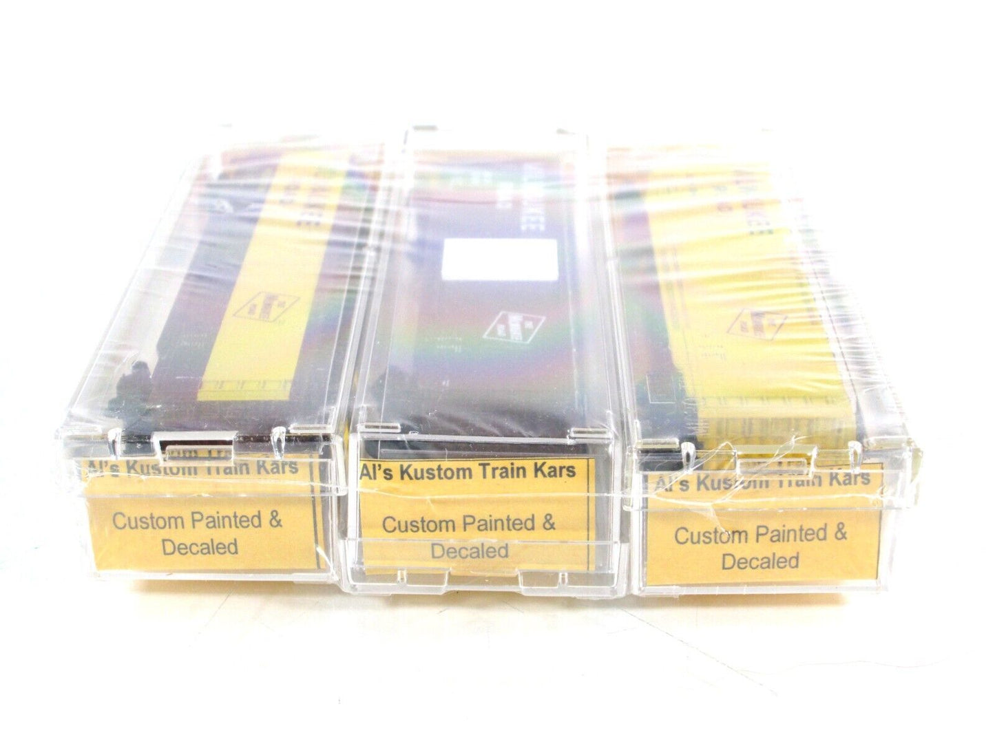 N Scale ***MILWAUKEE ROAD*** Box Car 3-Pack - Micro Trains / Al's Kustom ***RARE