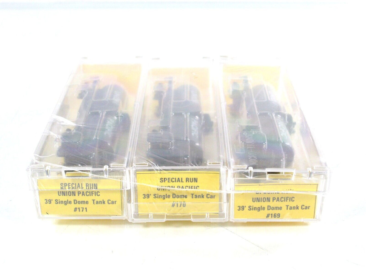 N Scale ***UNION PACIFIC*** Tank Car 3-Pack -- Micro Trains / Al's Kustom **RARE