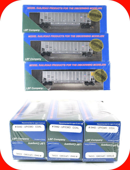 N Scale ***UNION PACIFIC / CMO*** Twin-Tub Coalporter 6-Pack Set 2 ---- LBF 5442