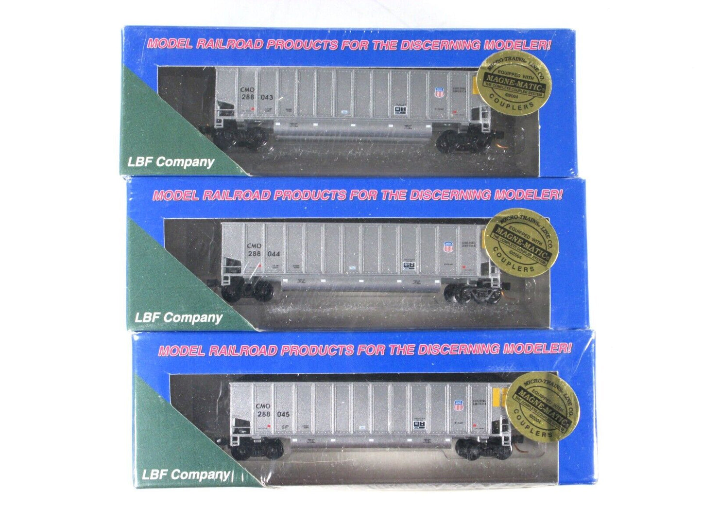 N Scale ***UNION PACIFIC / CMO*** Twin-Tub Coalporter 6-Pack Set 2 ---- LBF 5442