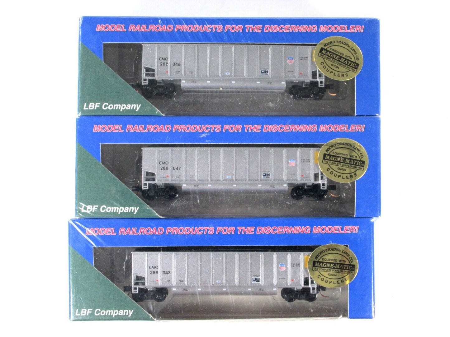 N Scale ***UNION PACIFIC / CMO*** Twin-Tub Coalporter 6-Pack Set 2 ---- LBF 5442
