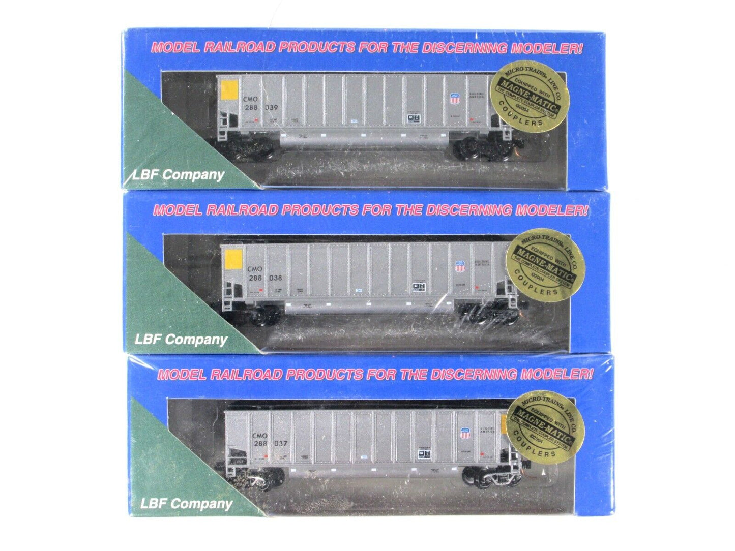 N Scale ***UNION PACIFIC / CMO*** Twin-Tub Coalporter 6-Pack Set 1 ---- LBF 5442