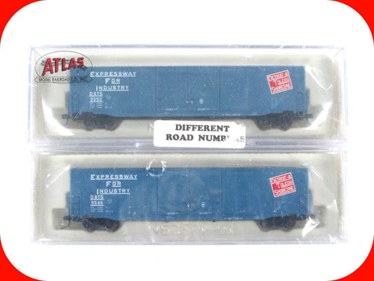 N Scale **DETROIT & TOLEDO SHORE** Auto Parts Box Car Set - Atlas 36891, 2 *RARE