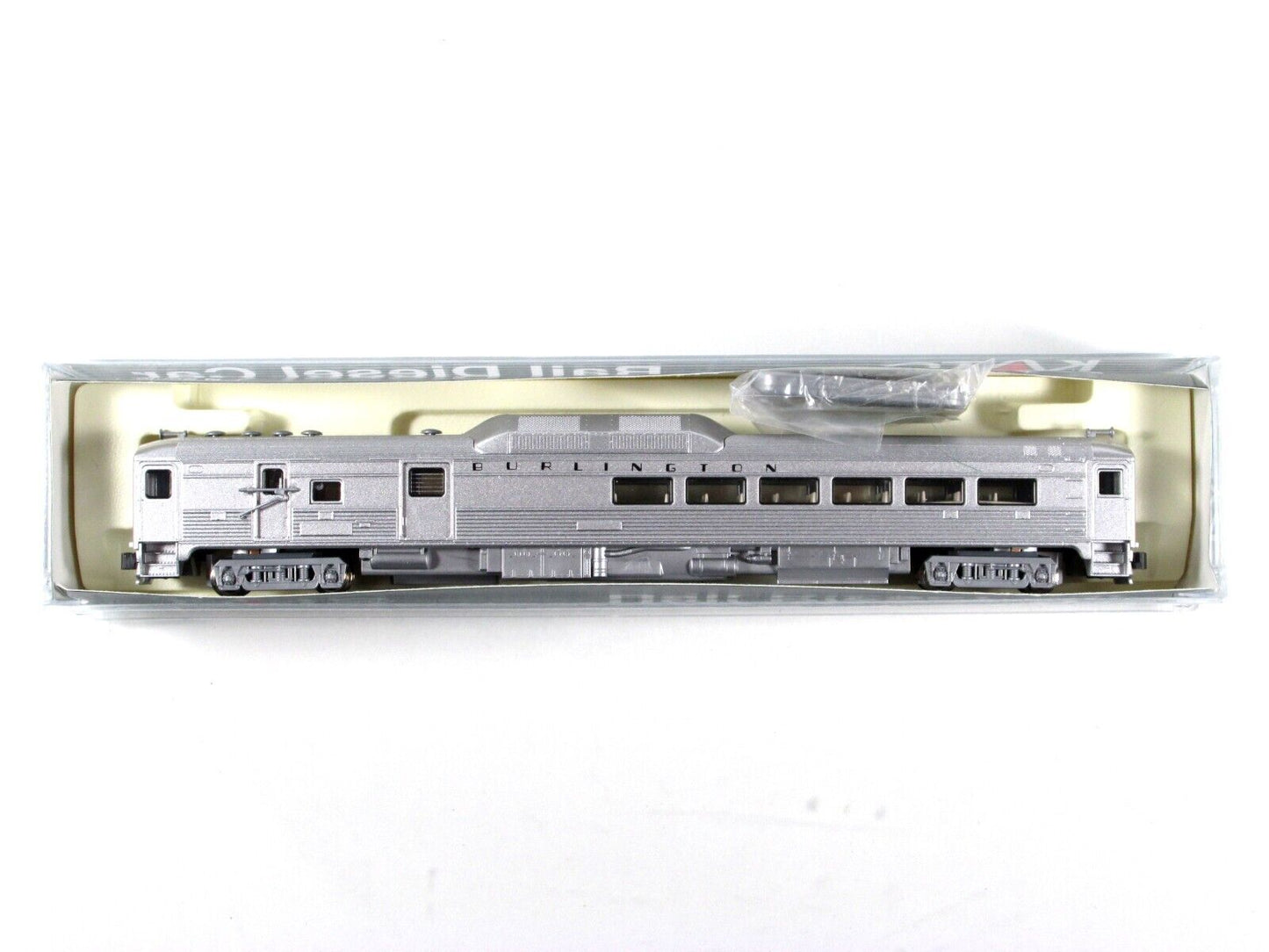 N Scale ***BURLINGTON - RAIL DIESEL CAR***  RDC-3 -- Kato 166-0200, DCC Ready