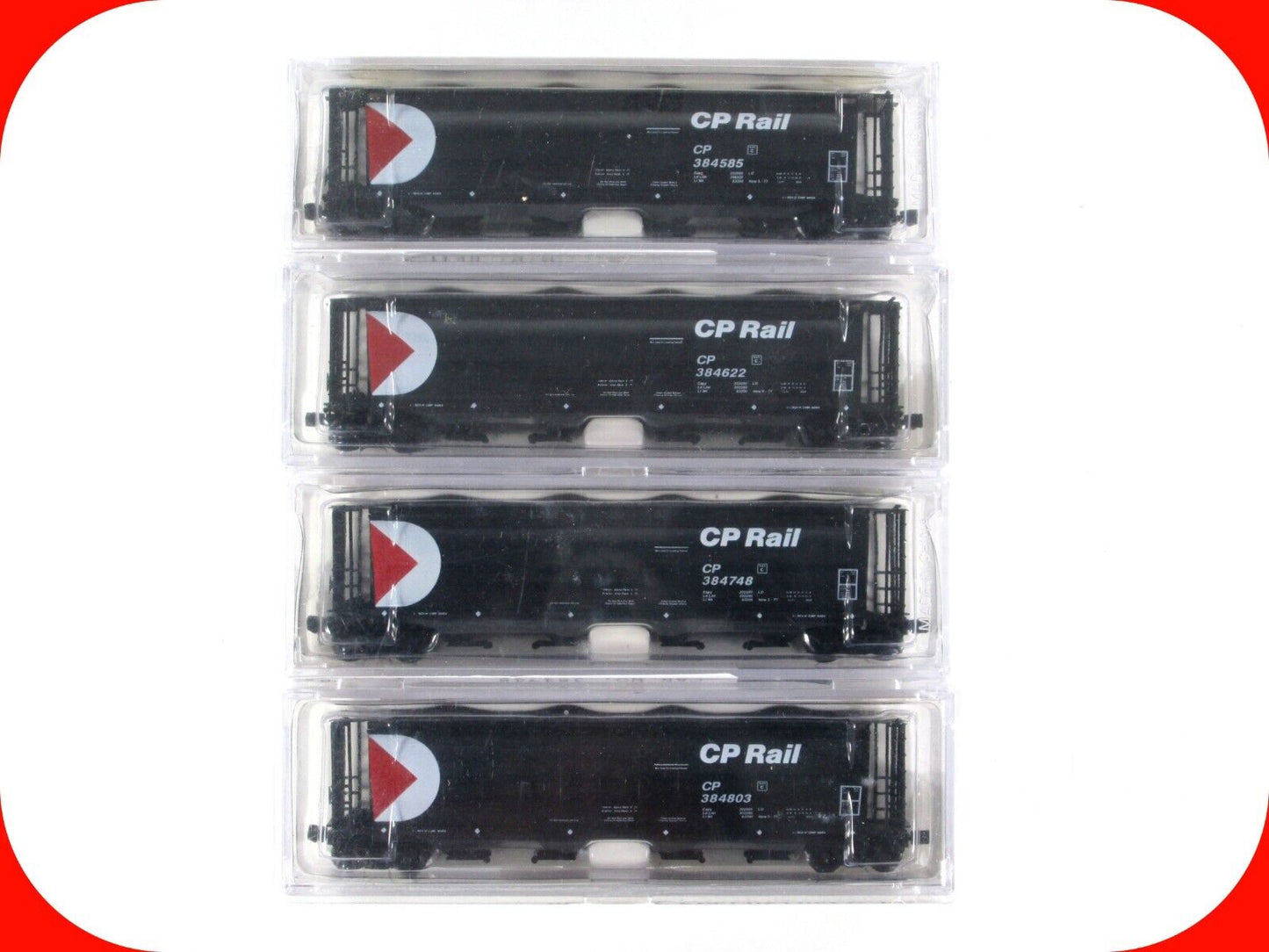 N Scale ***CANADIAN PACIFIC*** Hopper 4-Pack - Intermountain / Wild Rose **RARE*
