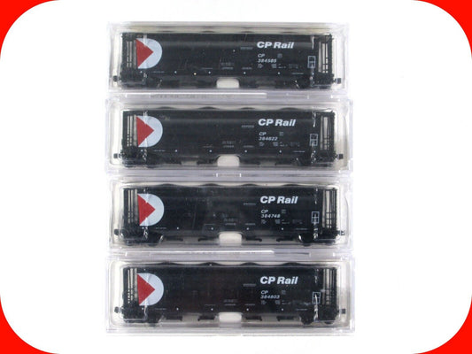 N Scale ***CANADIAN PACIFIC*** Hopper 4-Pack - Intermountain / Wild Rose **RARE*