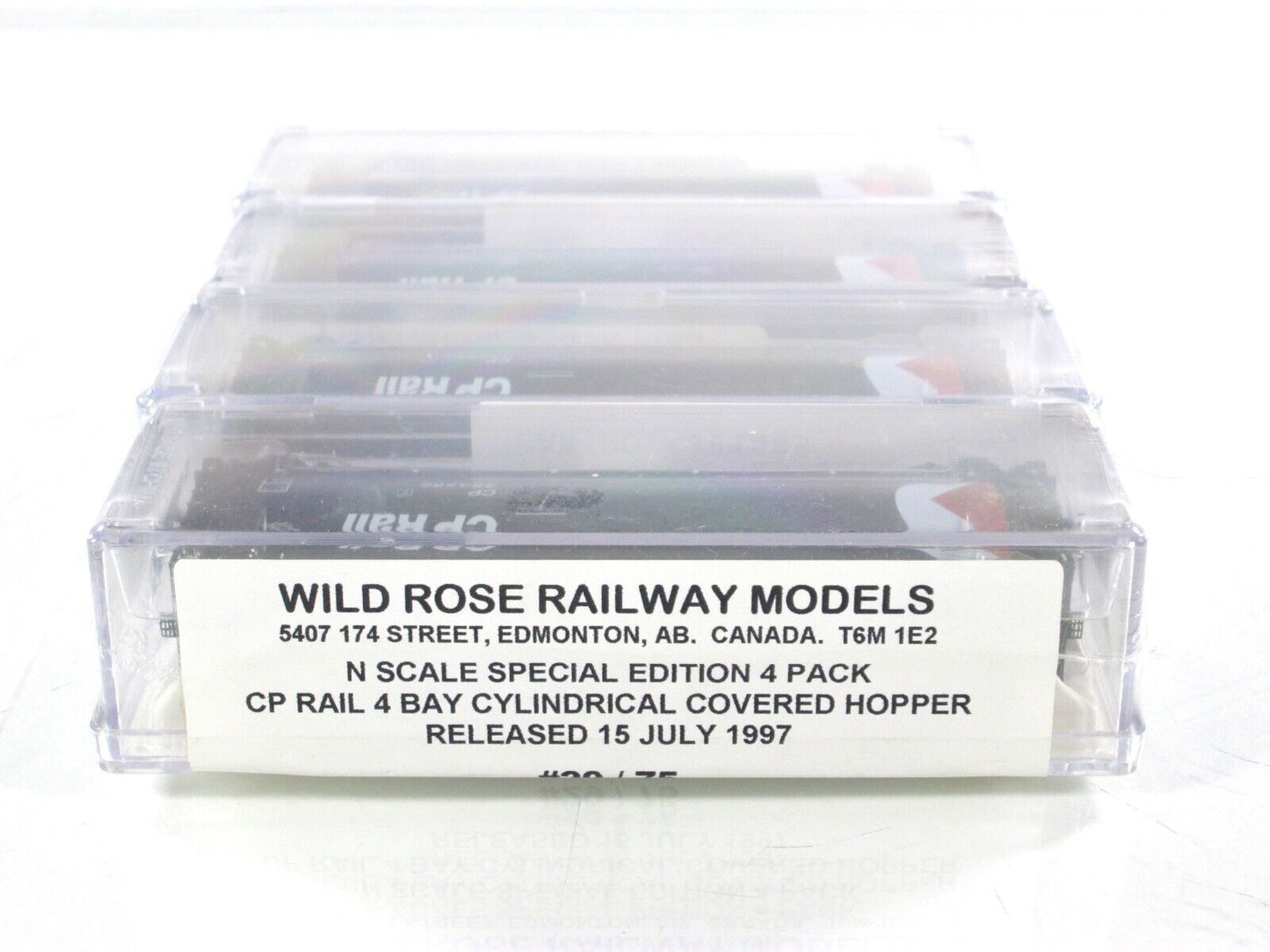 N Scale ***CANADIAN PACIFIC*** Hopper 4-Pack - Intermountain / Wild Rose **RARE*