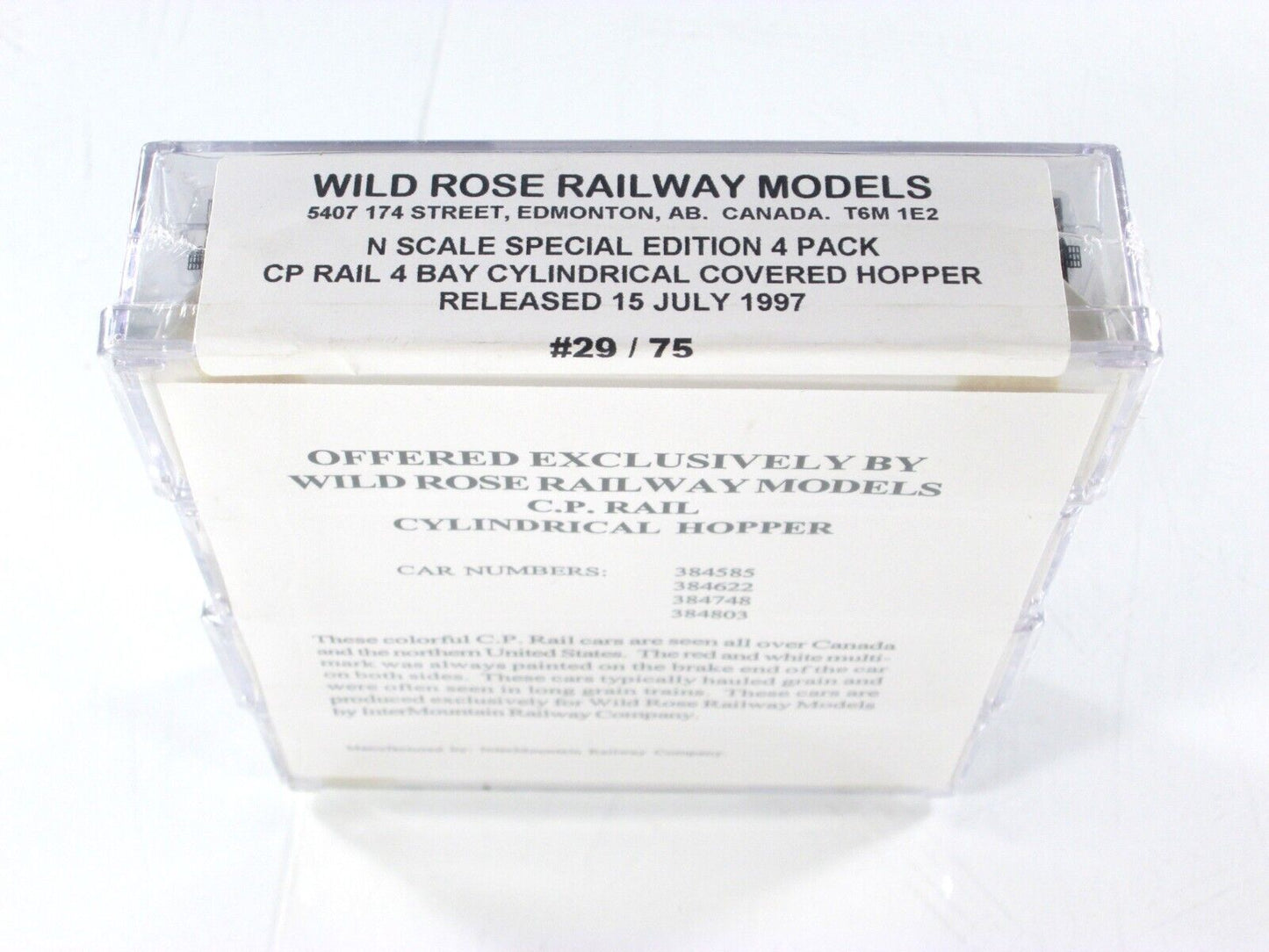 N Scale ***CANADIAN PACIFIC*** Hopper 4-Pack - Intermountain / Wild Rose **RARE*