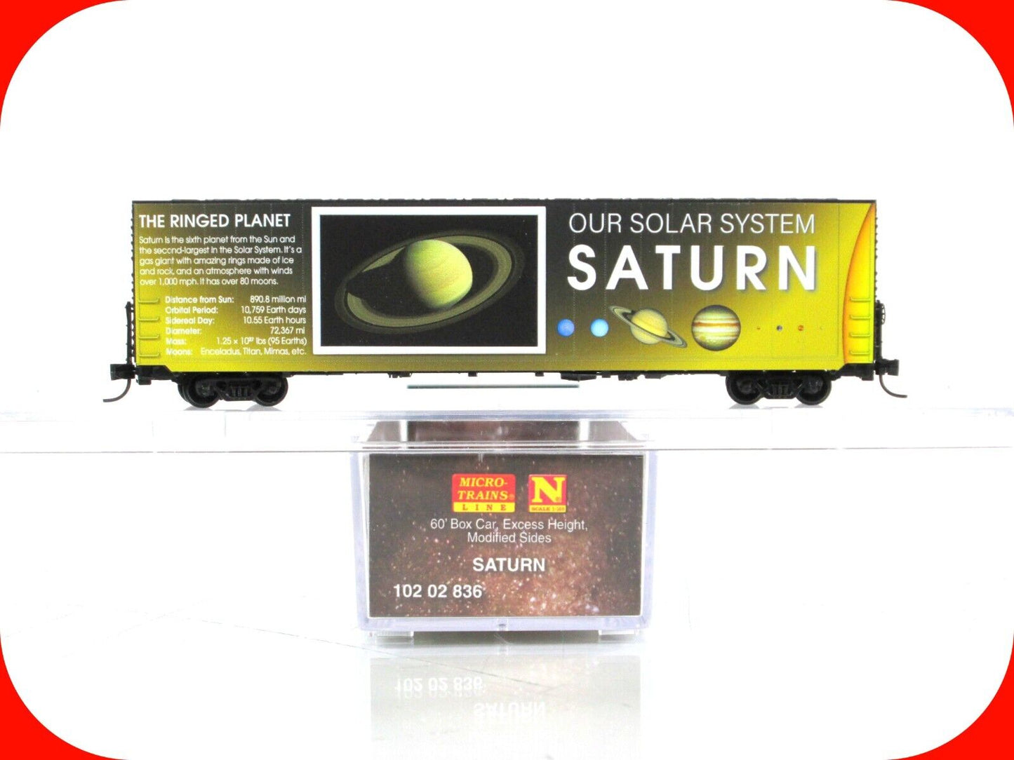 N Scale *SATURN** Solar System Planet Series 60' Box Car - Micro Trains 10202836